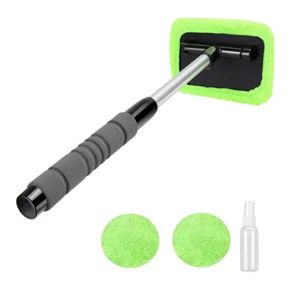 Car window cleaning brush (2 microfibers included)